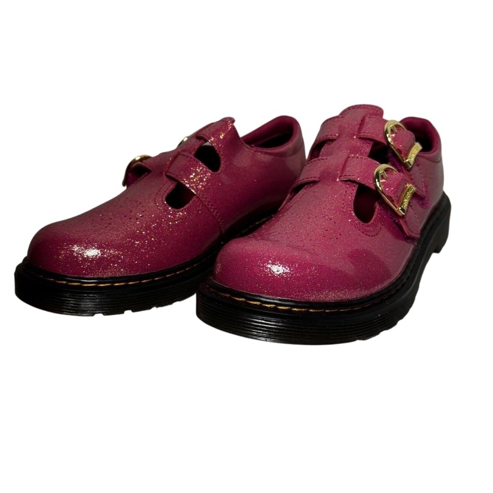 Dr. Martens 8065 Mary Janes Women Size 6 Pink Glitter Excellence Double Strap - Picture 3 of 11